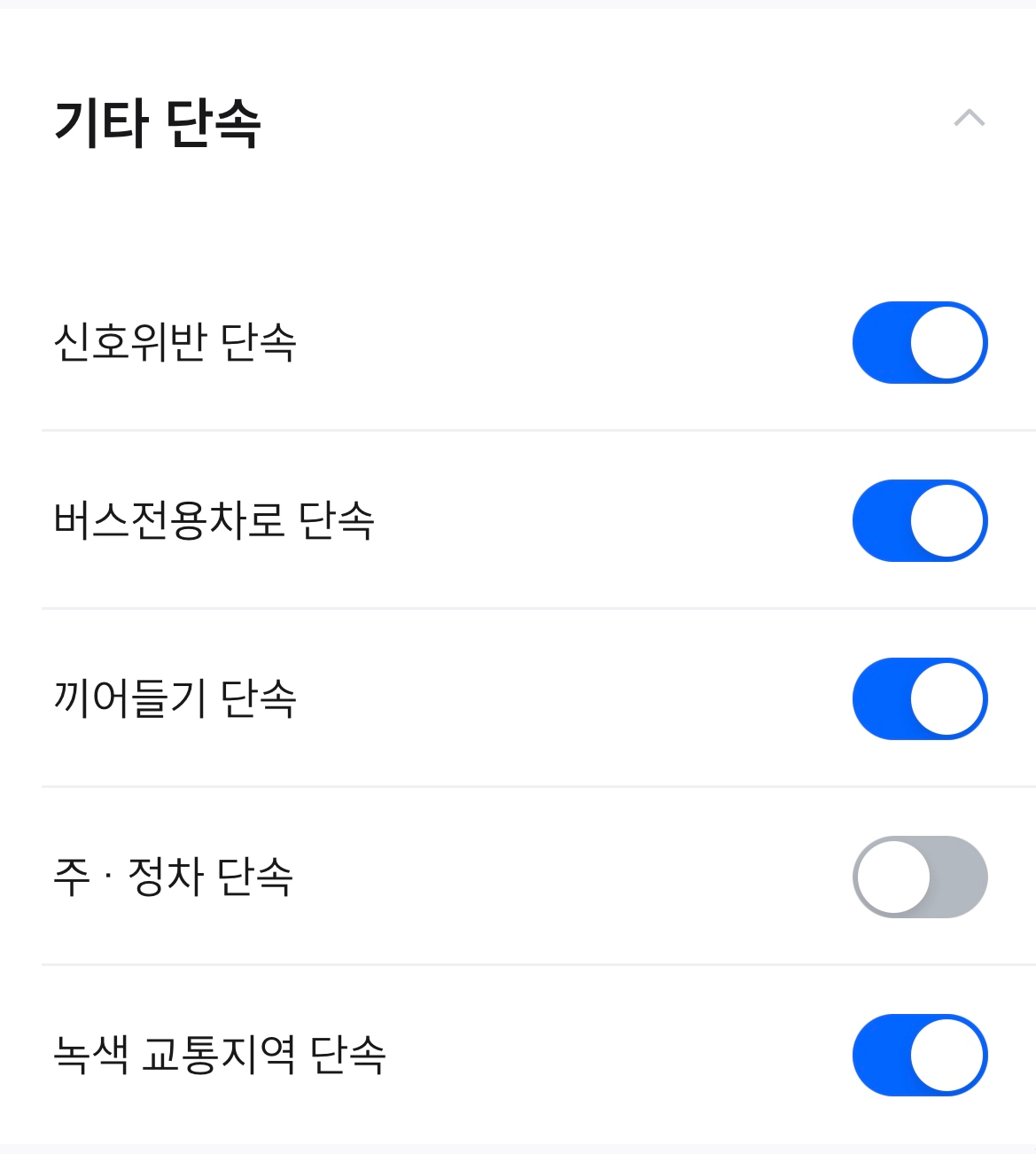 기타 단속