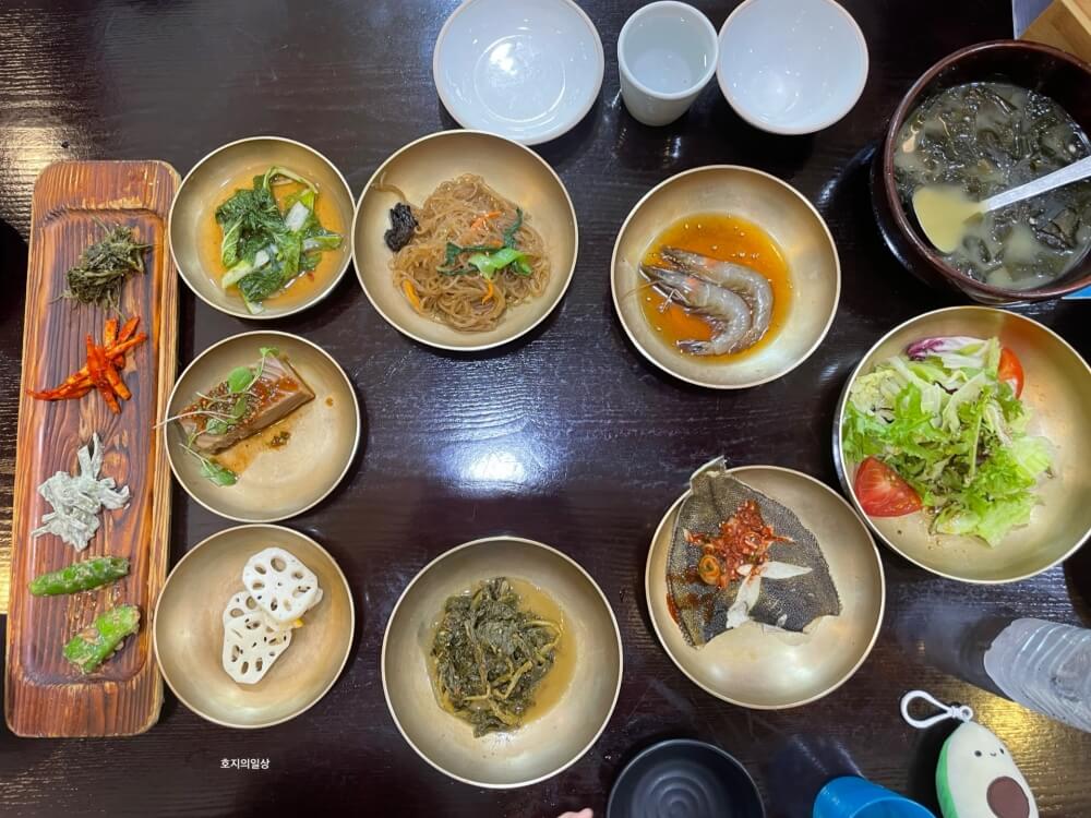 의왕 백운호수 맛집 자연 담은 밥상 백운재 - 기본찬