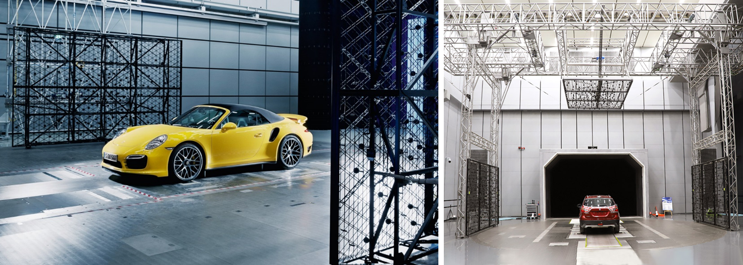 포르쉐, 폭스바겐 풍동 소음 측정 설계, 팜테크(FAMTECH)