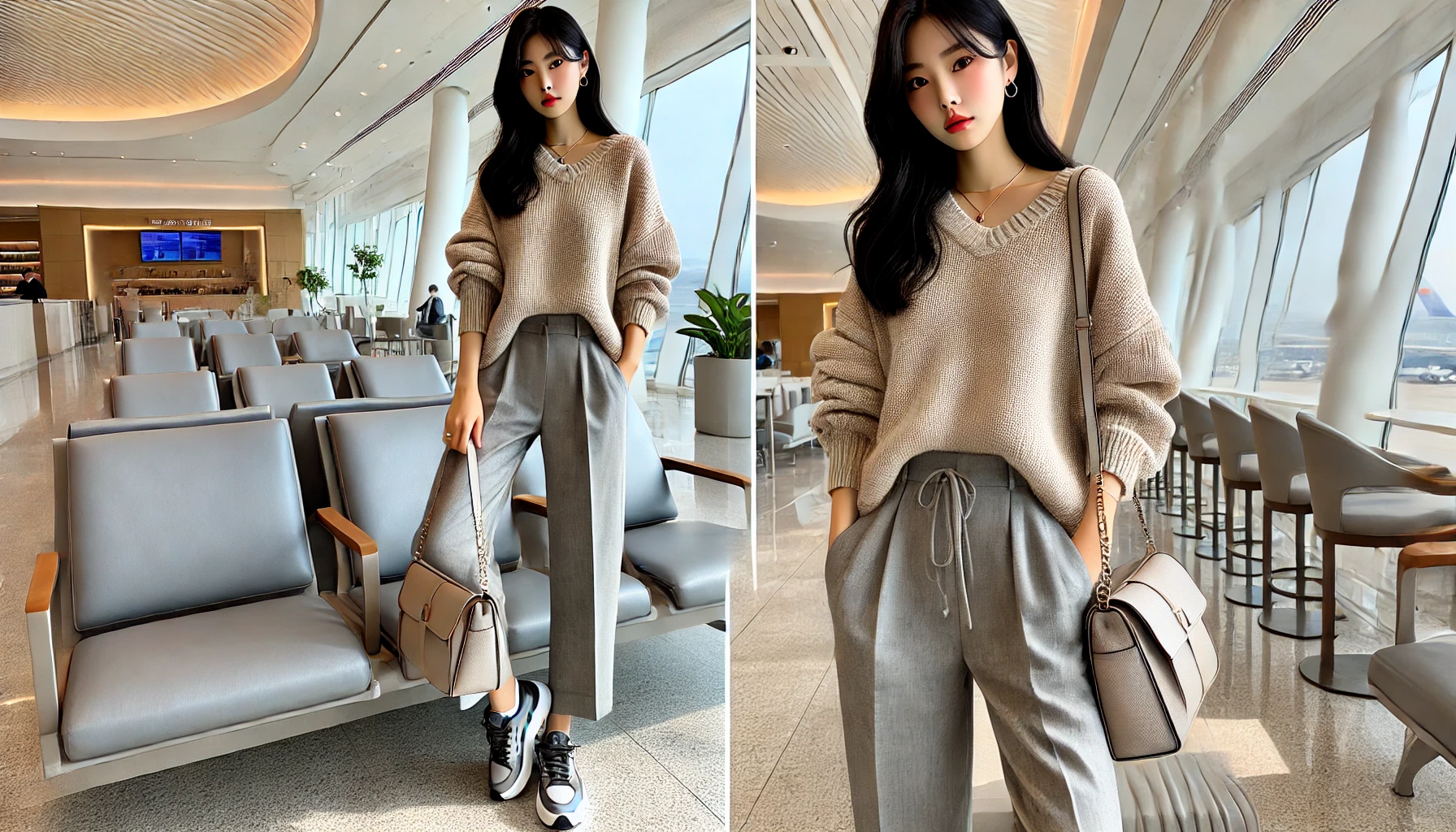 연예인 공항 패션