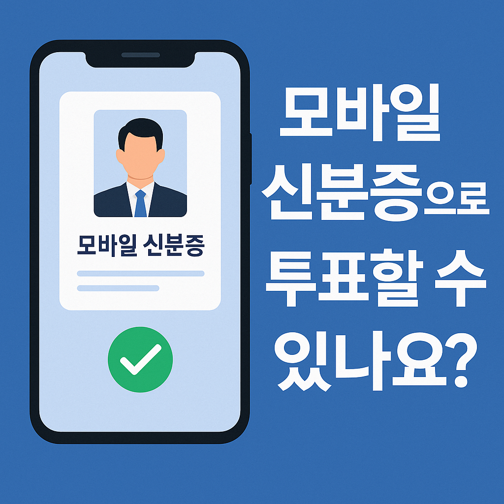 모바일 신분증으로 투표 가능할까?