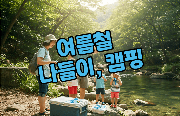 계곡 물놀이