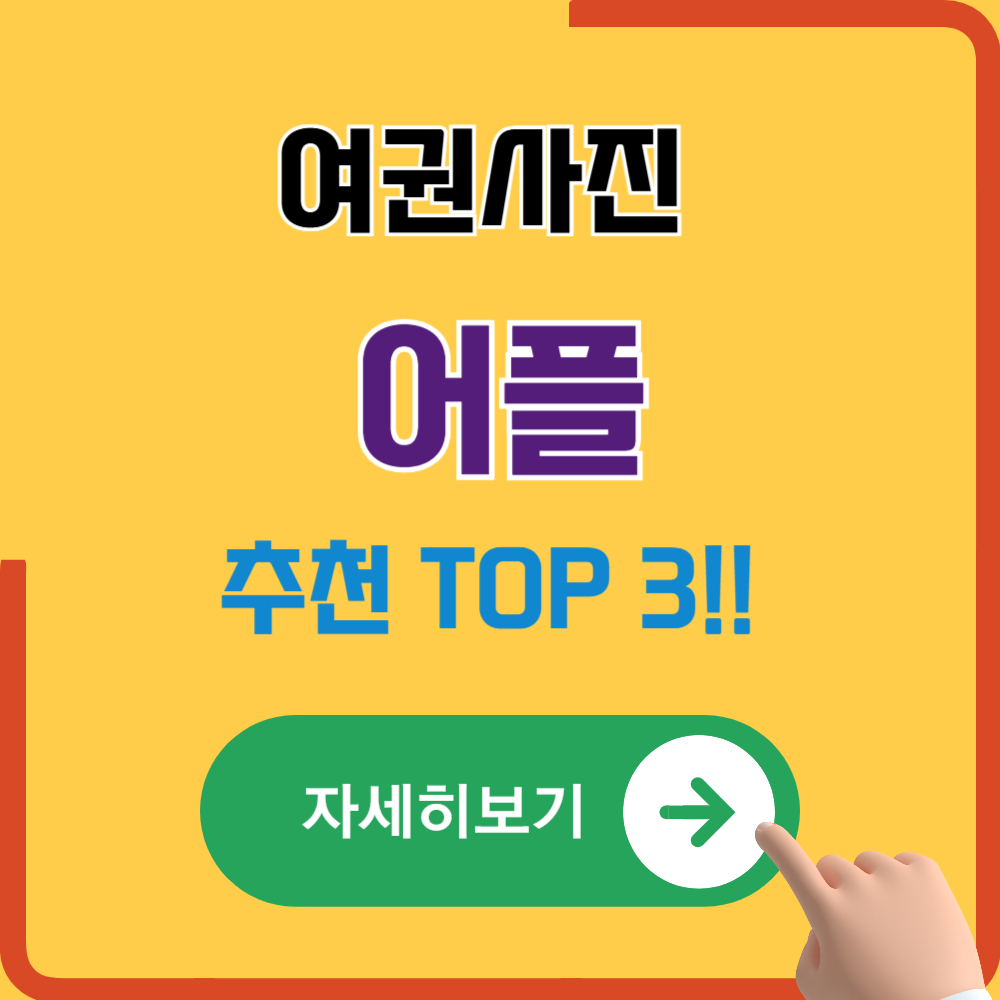 여권사진 집에서 찍기 좋은 유용한 어플 추천 TOP 3
