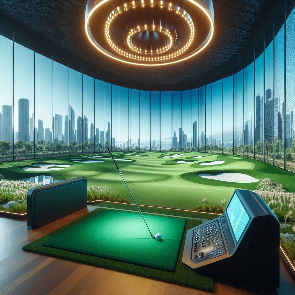 스크린골프장 배경