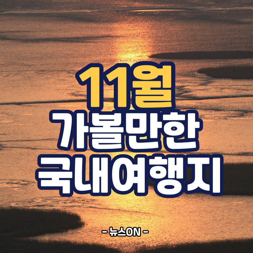 11월에 가볼만한 국내 여행지