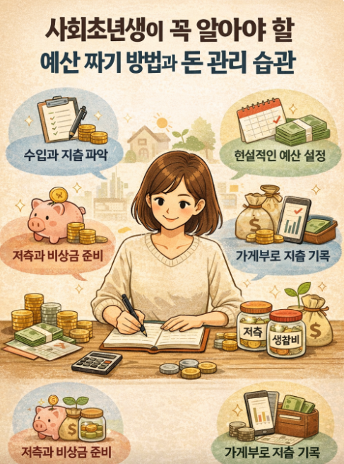 사회초년생이 꼭 알아야 할 예산 짜기 방법과 돈 관리 습관