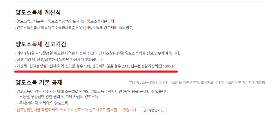 해외주식 양도소득세 신고 납부 절세 미신고 시 페널티는?