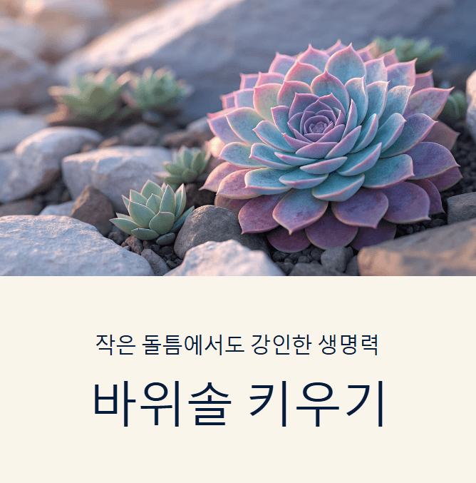 바위솔 키우기