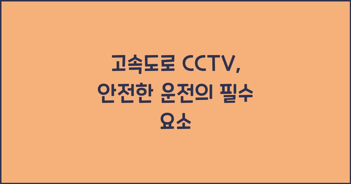 고속도로 cctv