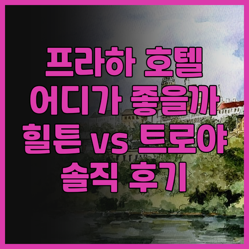 프라하 호텔 후기 힐튼 프라하 호텔 ..