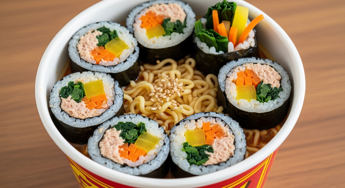 참치 없는 참치김밥 사건 컵라면