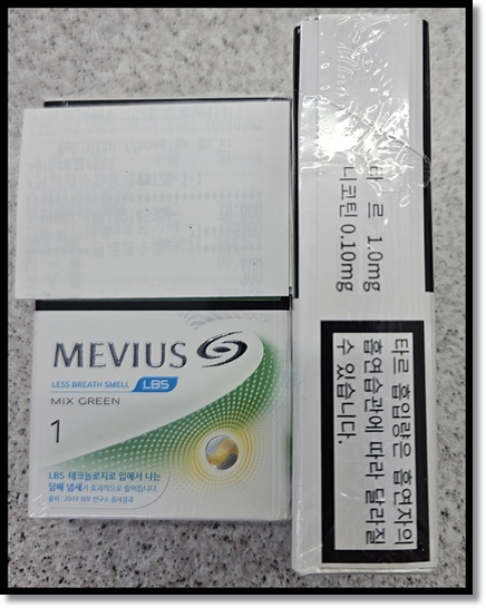 편의점 알바 편의점 담배 메비우스 LBS 믹스 라인: LBS 믹스그린와 트로피컬 믹스 3mg 맛 향 가격 스펙 상세 비교