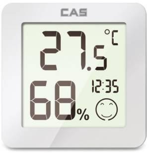 카스 디지털 온습도계 T023, 화이트, 1개