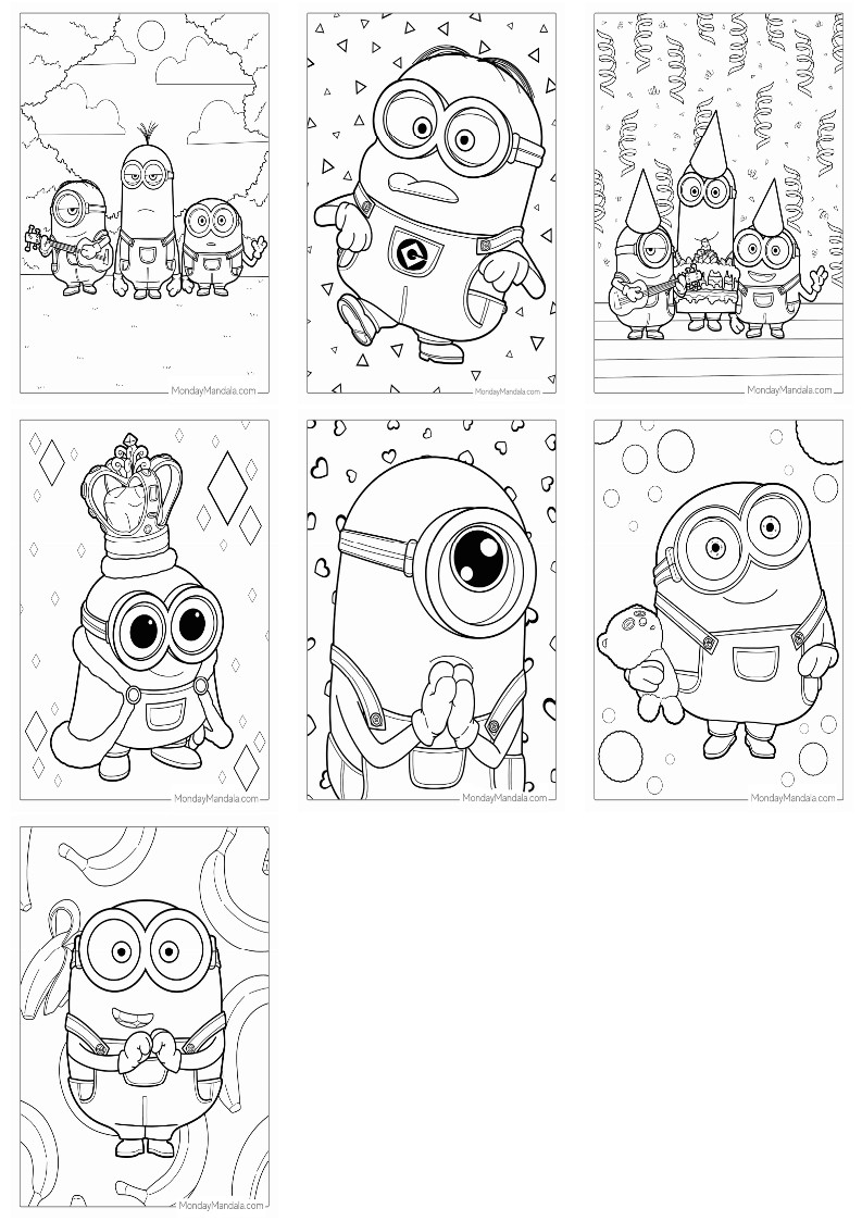 미니언즈 색칠공부 디즈니 도안