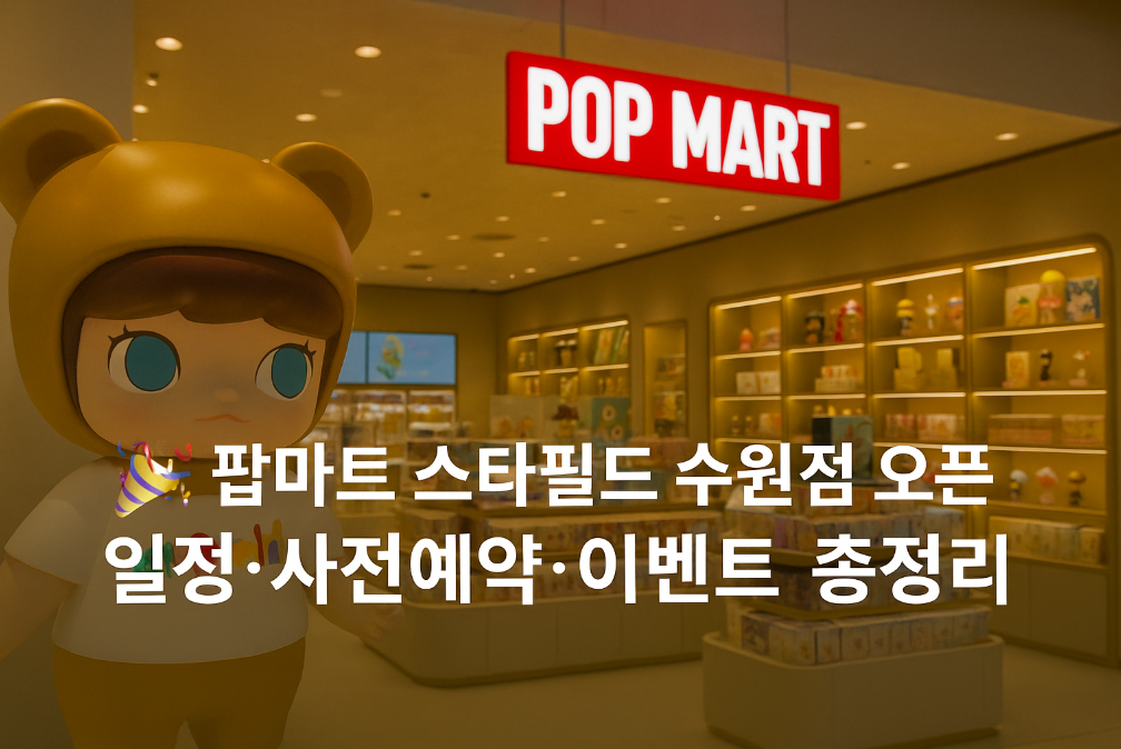 팝마트 스타필드 수원점 오픈