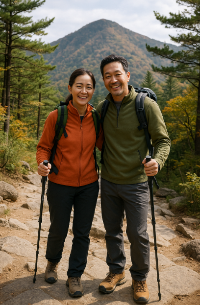 아내와 함께 여행 사진