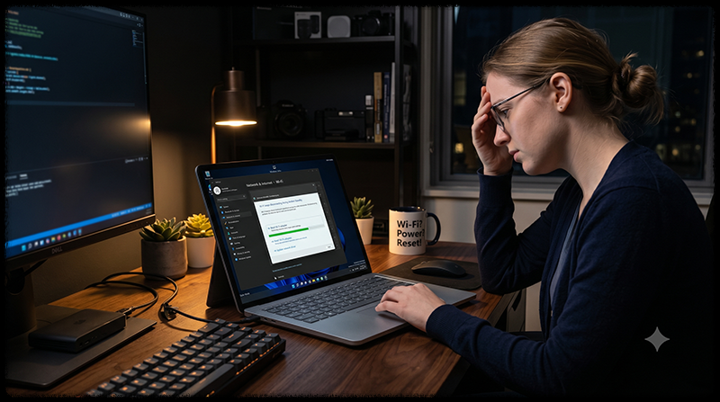 Windows Modern Standby 절전 상태를 점검하는 모습