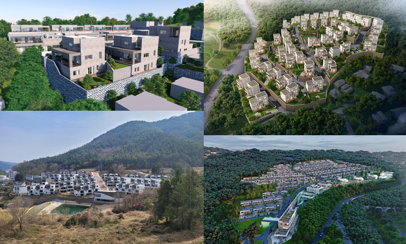 타운하우스 분양 - 용인시 수지구 모스만코트, 안성 코지캐슬 타운하우스, 미분양 남해오션베르타운하우스, 용인 컬리넌캐슬