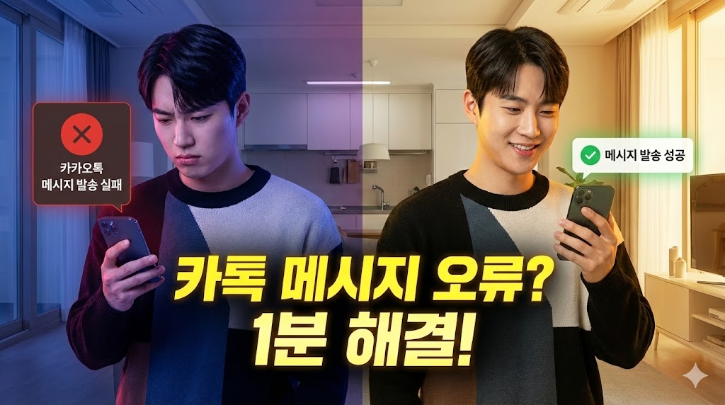 카카오톡 메시지 전송 실패? '느낌표' 문제 1분 만에 해결하는 4가지 방법
