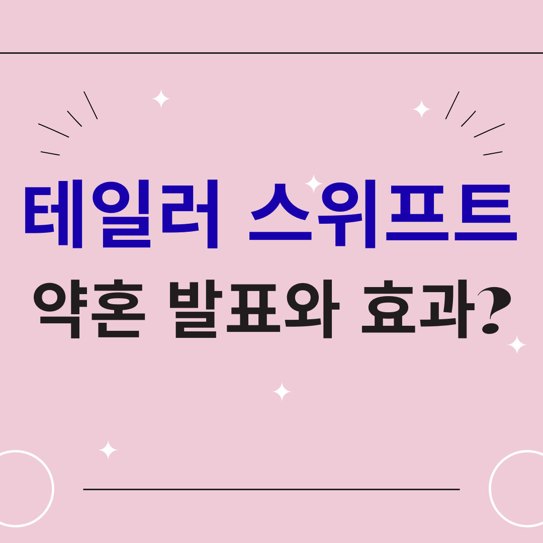 테일러 스위프트 약혼