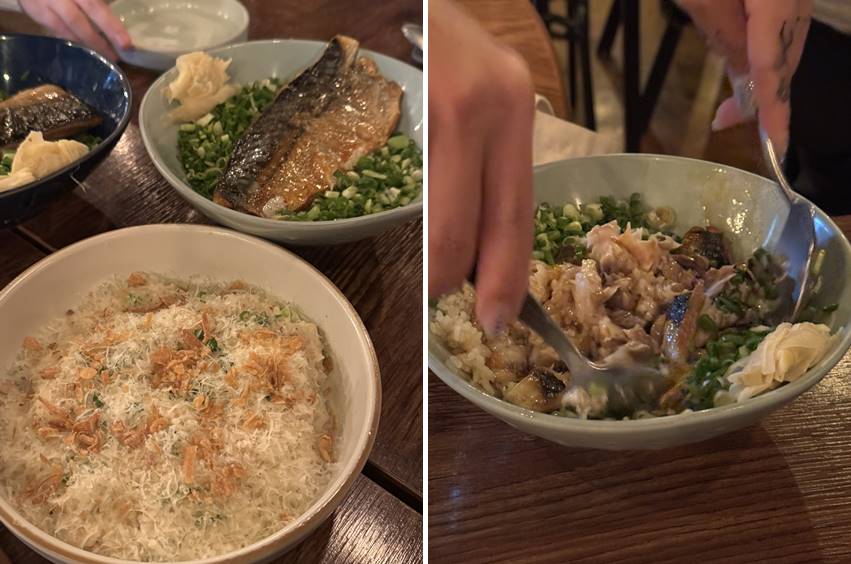 크림누룽ㄹ지와 고등어 덮밥