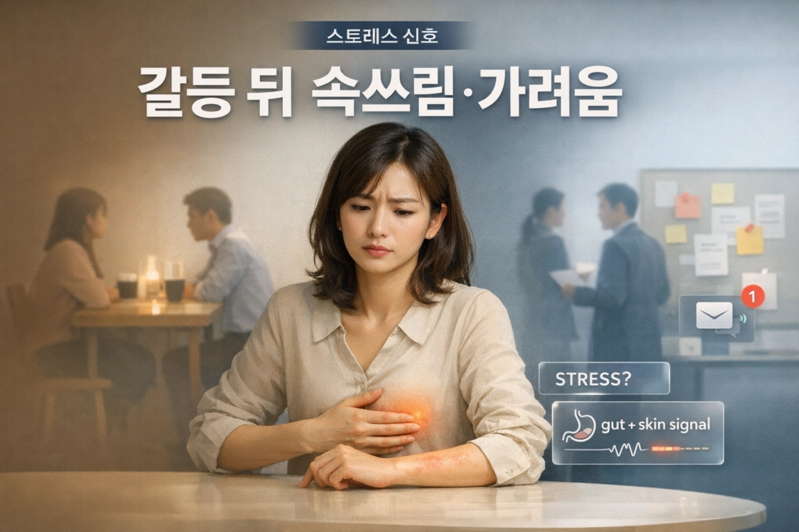 가족&middot;동료 갈등 뒤 속쓰림과 가려움이 심해진다면 꼭 봐야 할 이야기