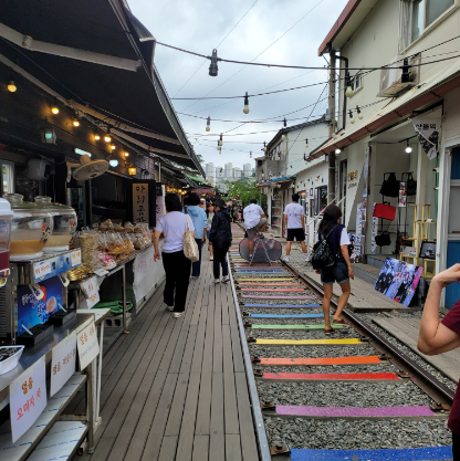 군산 경암동 철길마을 추억의 간식 달고나 체험
