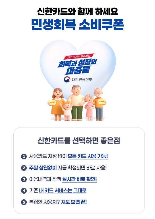 신한카드 민생회복 소비쿠폰 사진