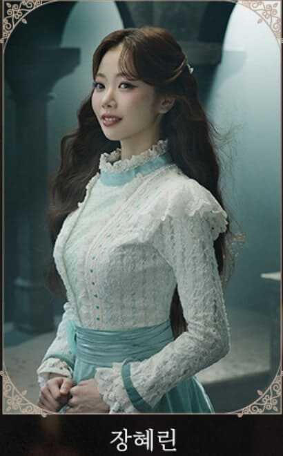 뮤지컬 팬텀 2025 크리스틴 다에 역 장혜린 배우의 프로그램북 사진