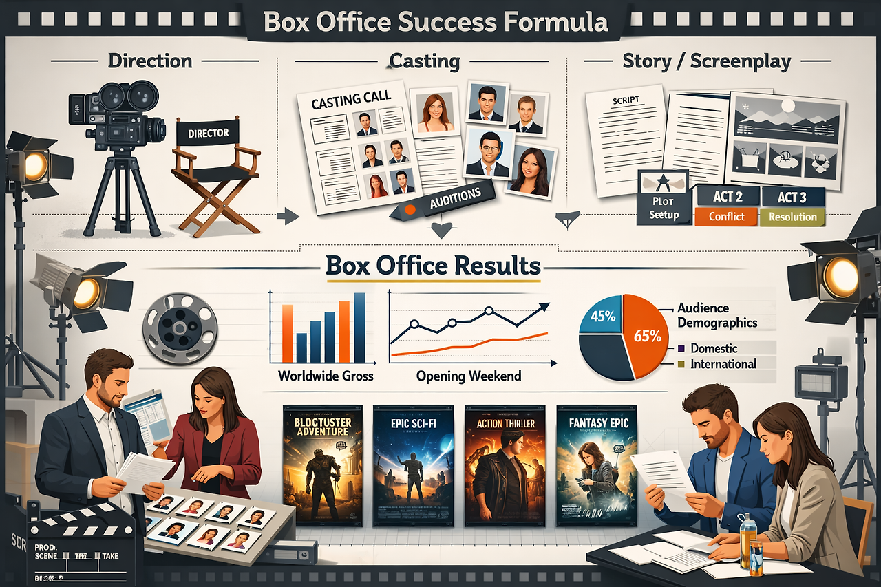영화 흥행 공식 분석 다이어그램