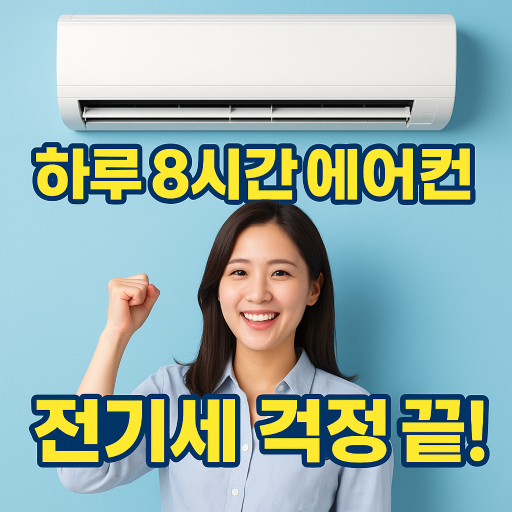 하루 8시간 에어컨, 전기세 걱정 끝! 이미지