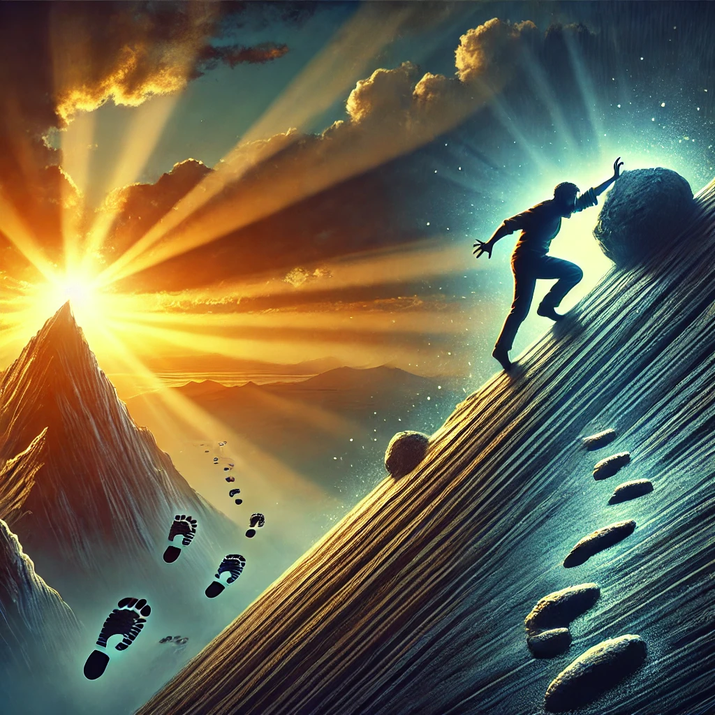 앞으로 나아가는 스스로의 모습을 표현