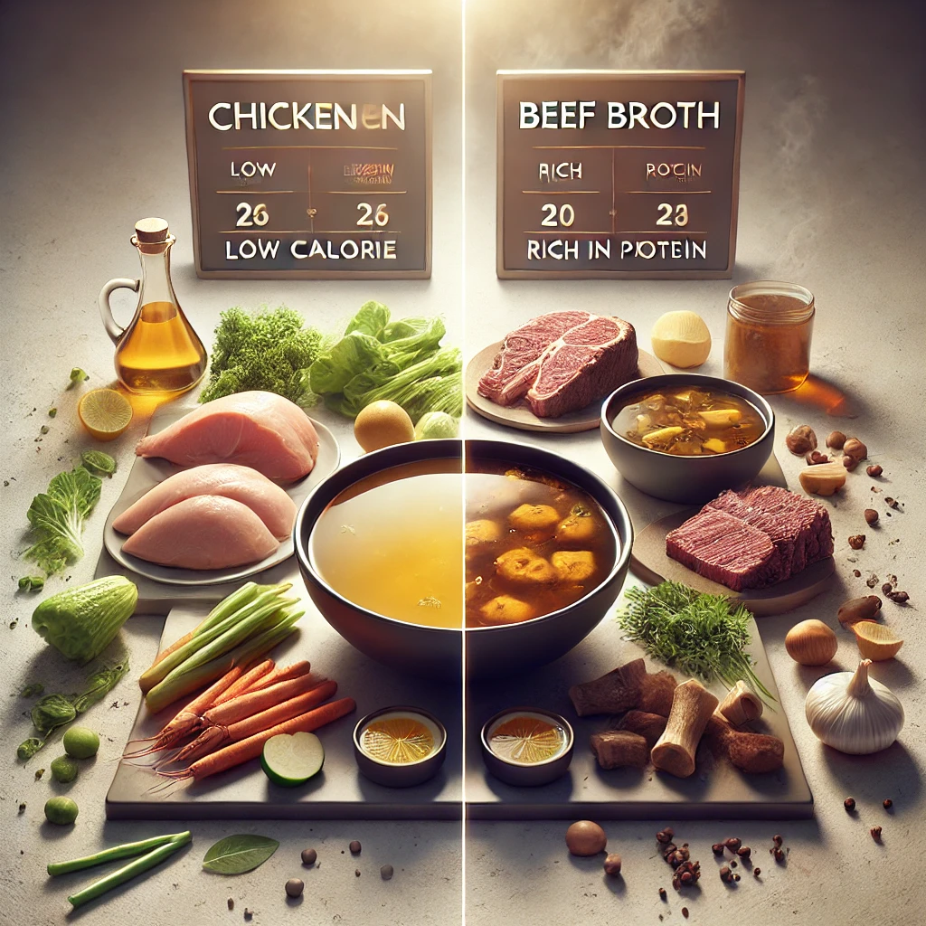 다이어트할 때 닭 육수 vs 소고기 육수, 어떤 것이 더 좋을까