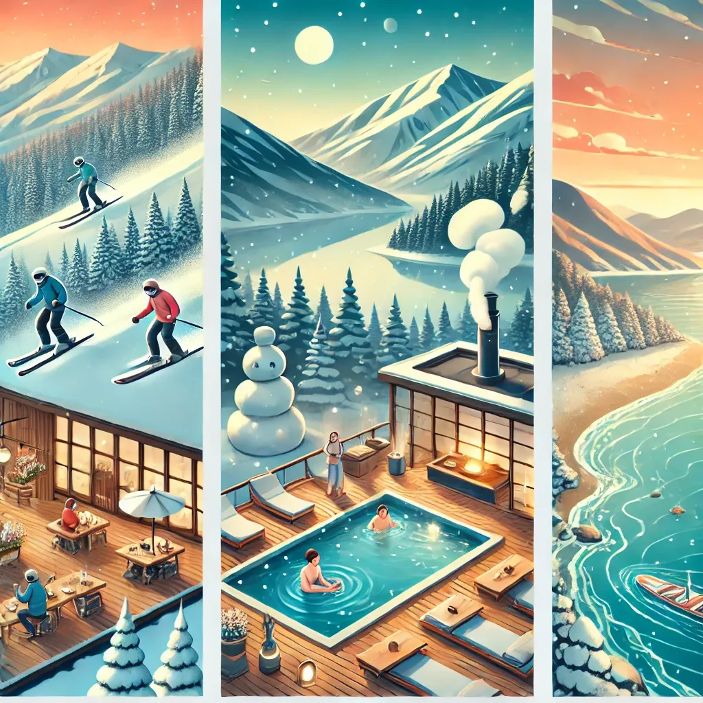 눈꽃산-겨울스포츠-온천-겨울바다-여행지