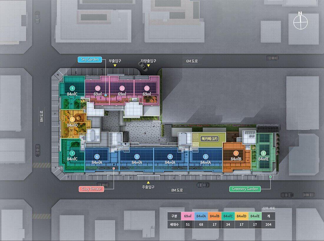 더샵 연동애비뉴 단지배치도