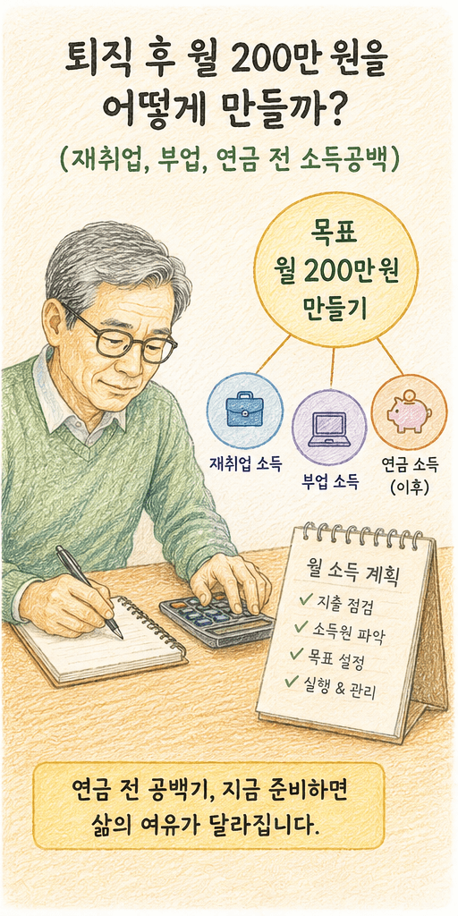 재취업,부업,소득공백