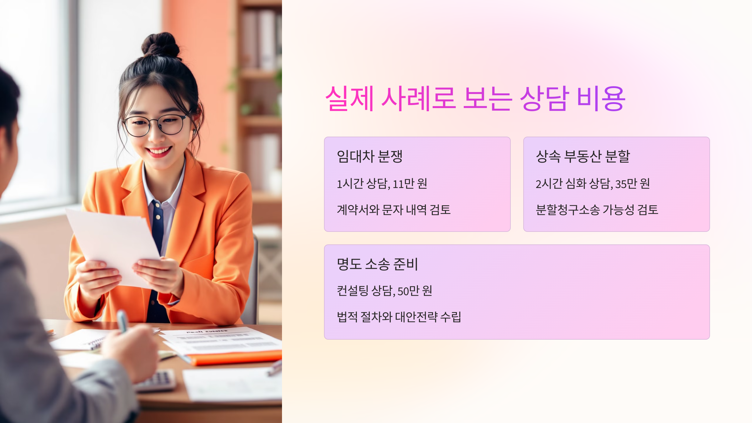 📂 실제 사례로 보는 상담 비용