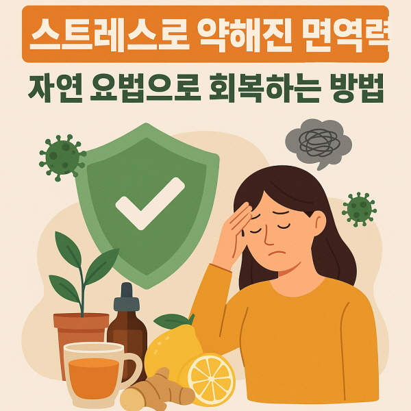 스트레스로 약해진 면역력, 자연 요법으로 회복하는 7가지 방법