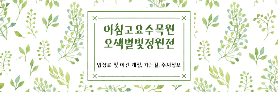 아침고요수목원 오색별빛정원전