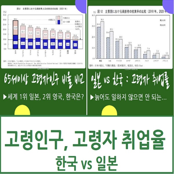 일본의 고령자 인구 고령 취업률 - 시사점