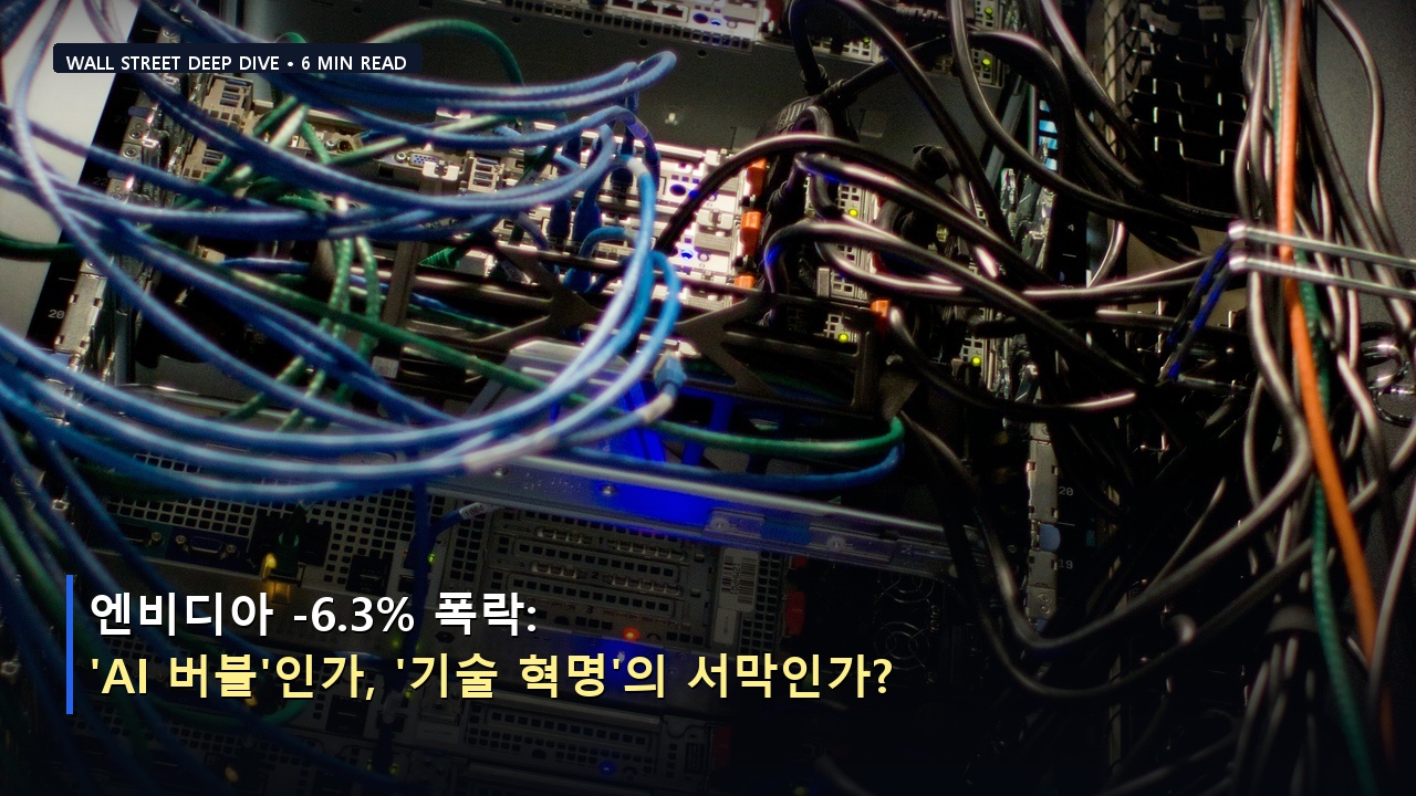 엔비디아 -6.3% 폭락: