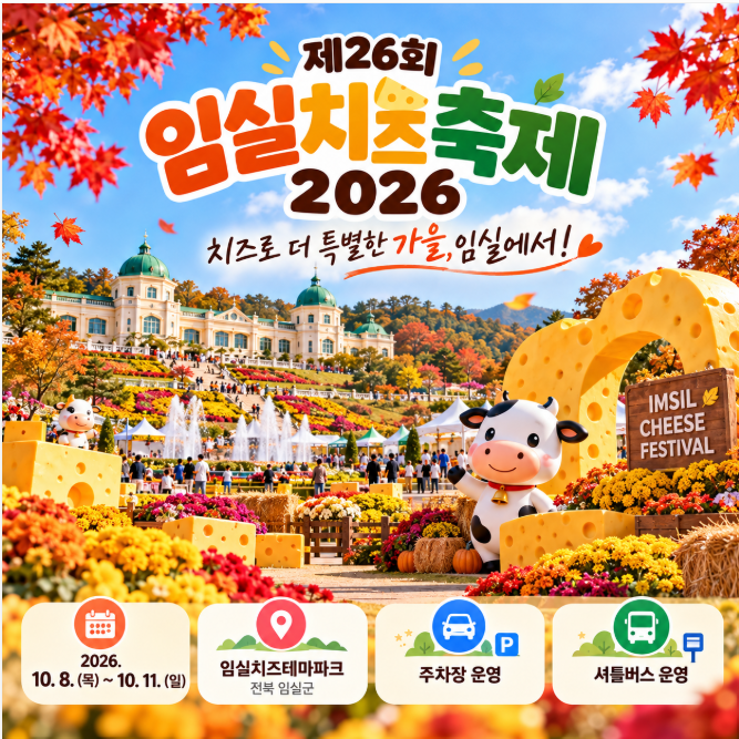 임실치즈축제 일정·초대가수·주차장·셔틀버스 총정리