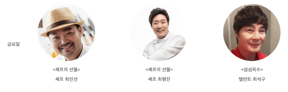 6시 내고향 금요일 출연진