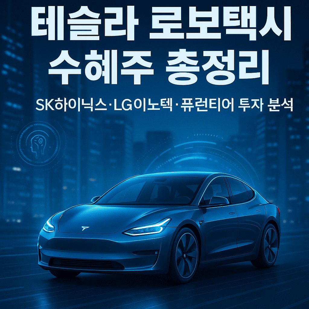 테슬라 로보 택시 상용화 관련 대표 이미지