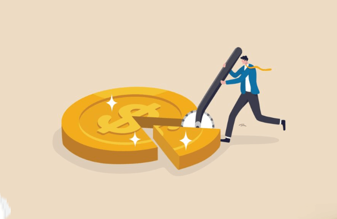 경기도 청년기본소득 경기지역화폐 카드 위로 동전이 쌓이는 모습&amp;#44; 청년 지원금 지급을 상징하는 이미지