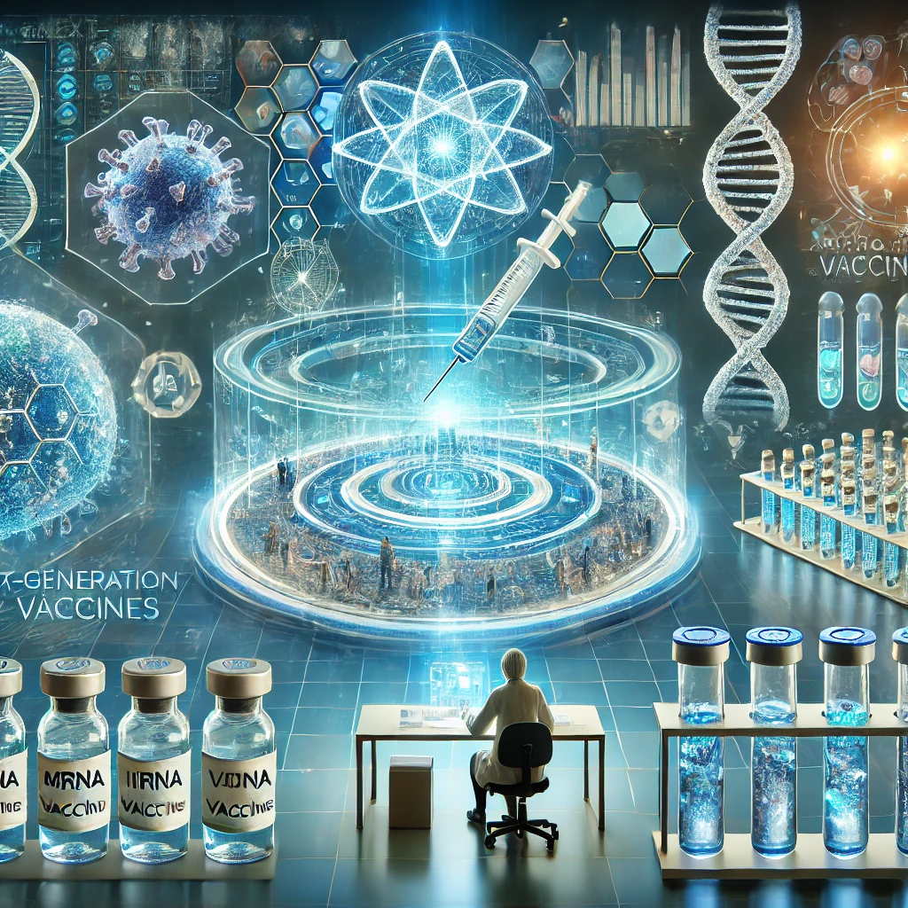 백신을 연구하는 연구원 이미지