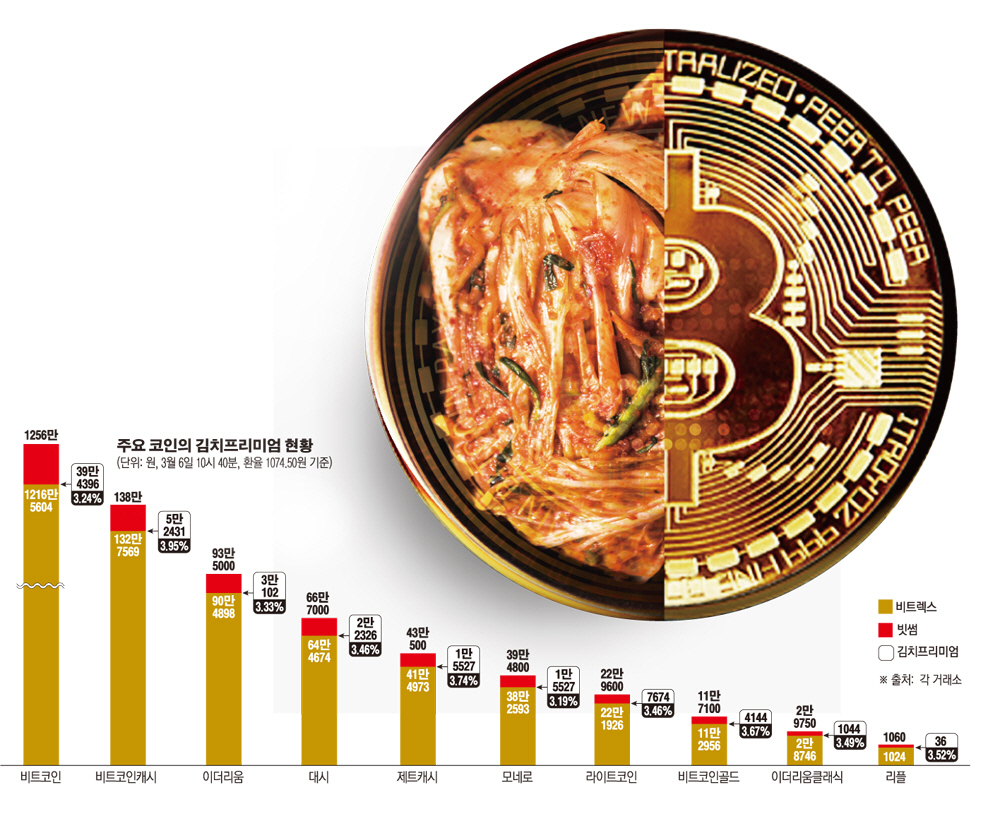 김치 프리미엄 뜻 &amp; 발생 이유 : 코인 투자 시 꼭 알아야 할 개념과 주의사항 총정리