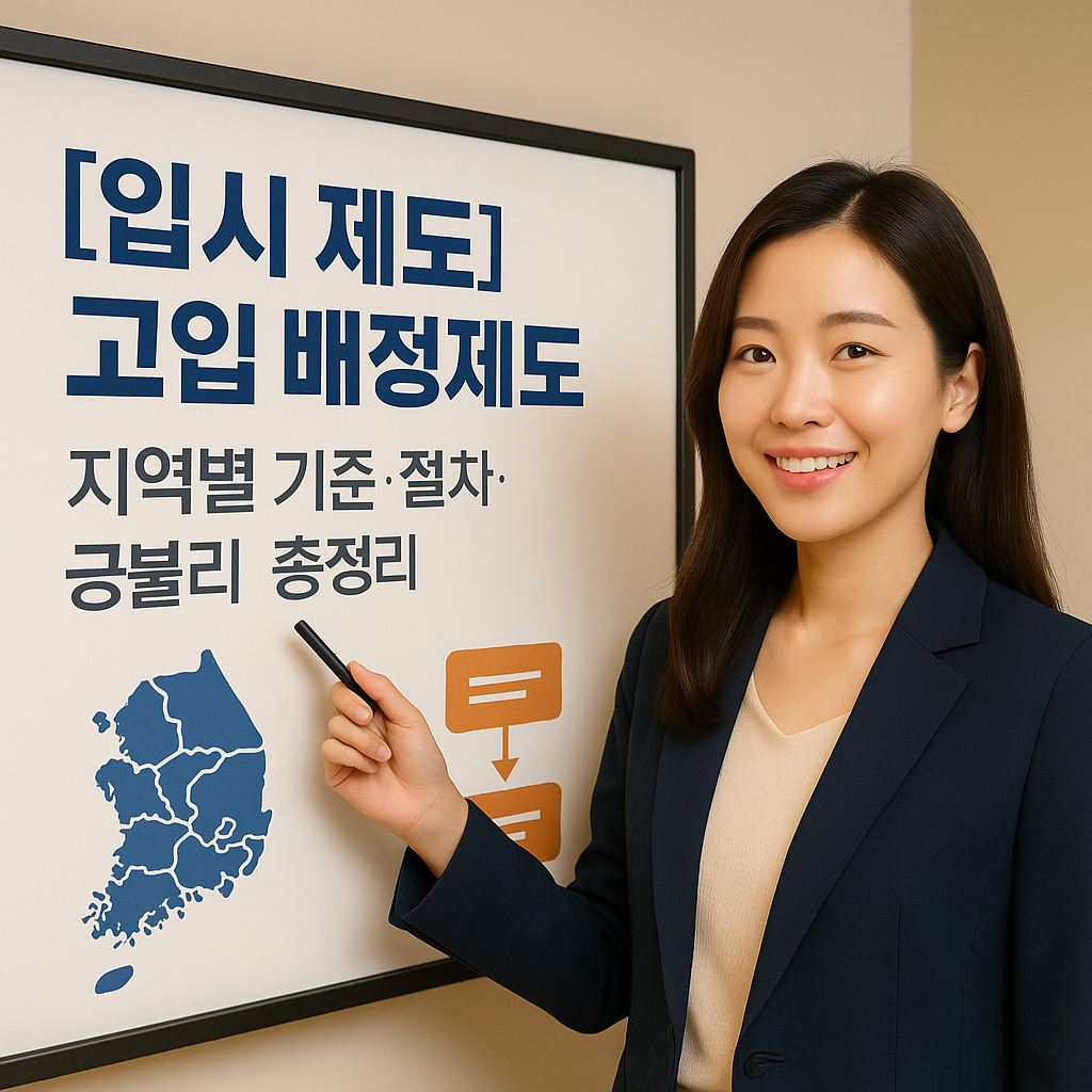 [입시 제도] 고입 배정제도 ｜ 지역별 기준&middot;절차&middot;유불리 총정리