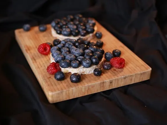 냉동 블루베리 반죽