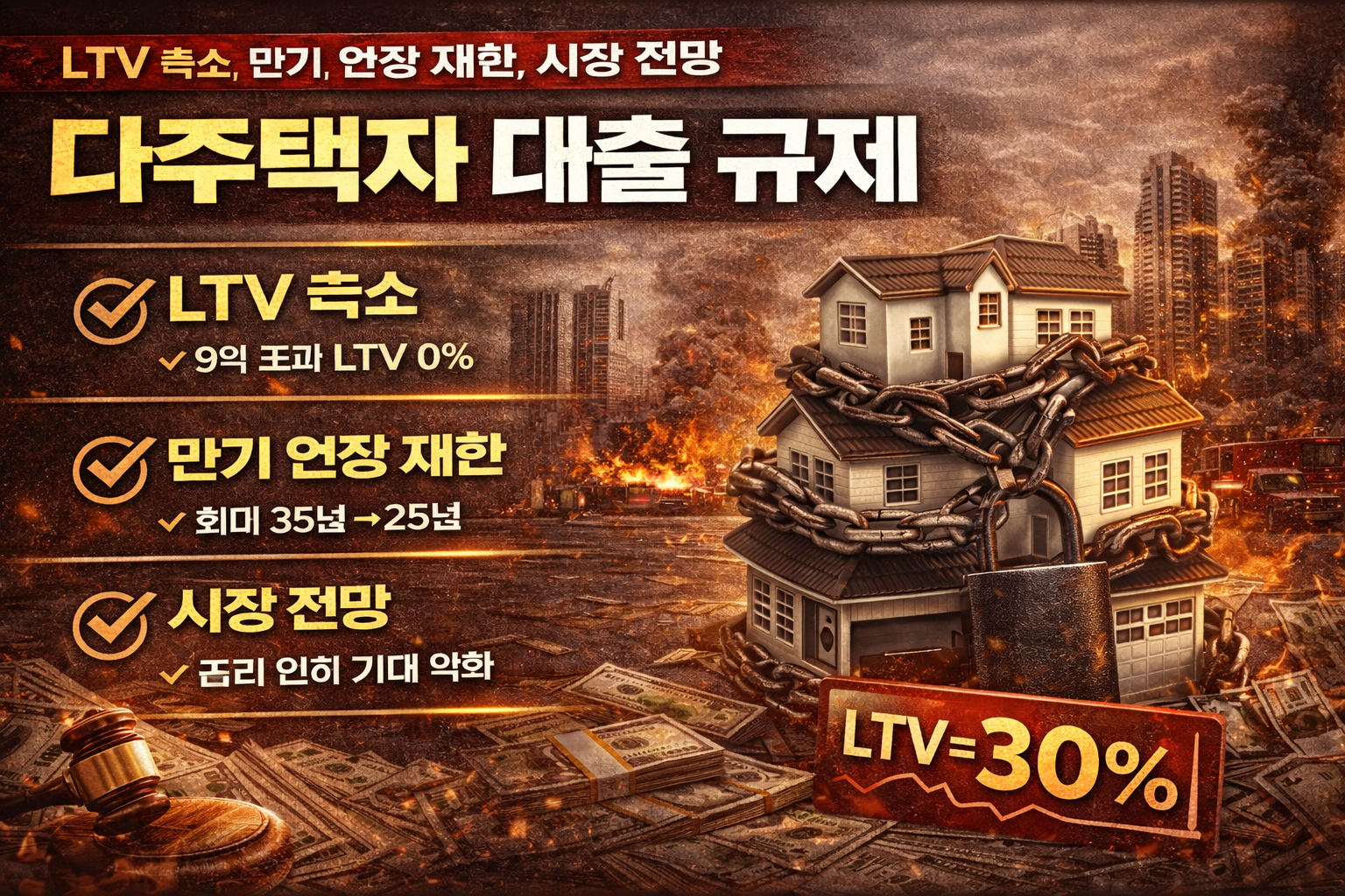 다주택자 대출규제 이미지